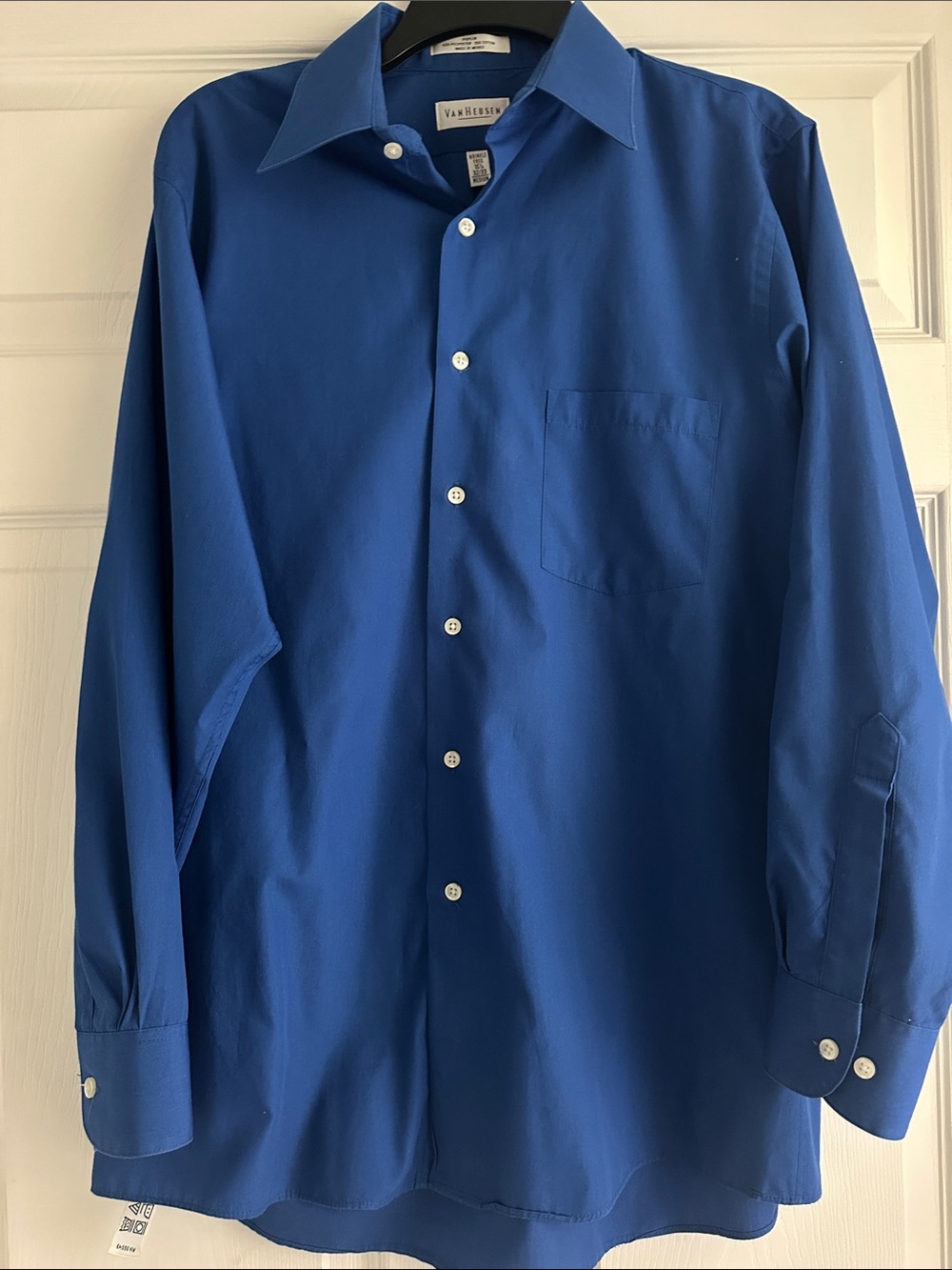 Van Heusen Men's Long-Sleeve Dress Shirt - Royal Blue